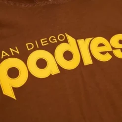 Men Mitchell & Ness T-Shirts & Tops-Legendary Slub Long Sleeve Hoodie San Diego Padres