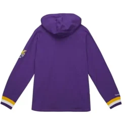 Men Mitchell & Ness T-Shirts & Tops-Legendary Slub Long Sleeve Hoodie Louisiana State University