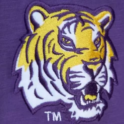 Men Mitchell & Ness T-Shirts & Tops-Legendary Slub Long Sleeve Hoodie Louisiana State University