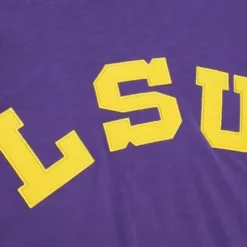 Men Mitchell & Ness T-Shirts & Tops-Legendary Slub Long Sleeve Hoodie Louisiana State University