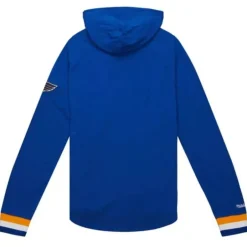 Men Mitchell & Ness Hoodies & Sweatshirts-Legendary Slub Long Sleeve Hoodie St. Louis Blues