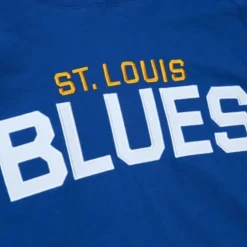 Men Mitchell & Ness Hoodies & Sweatshirts-Legendary Slub Long Sleeve Hoodie St. Louis Blues