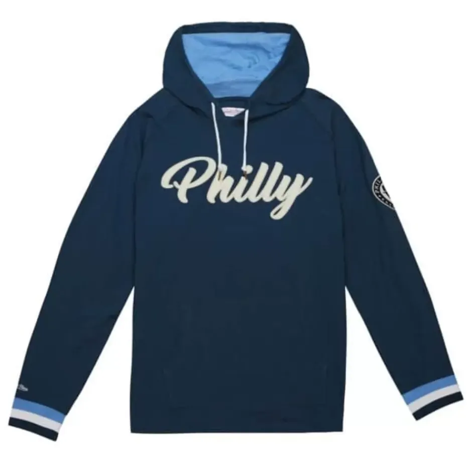 Men Mitchell & Ness T-Shirts & Tops-Legendary Slub Long Sleeve Hoodie Philadelphia Union