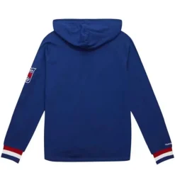 Men Mitchell & Ness Hoodies & Sweatshirts-Legendary Slub Long Sleeve Hoodie New York Rangers