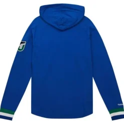 Men Mitchell & Ness Hoodies & Sweatshirts-Legendary Slub Long Sleeve Hoodie Hartford Whalers