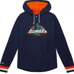 Men Mitchell & Ness Hoodies & Sweatshirts-Legendary Slub Long Sleeve Hoodie New York Islanders