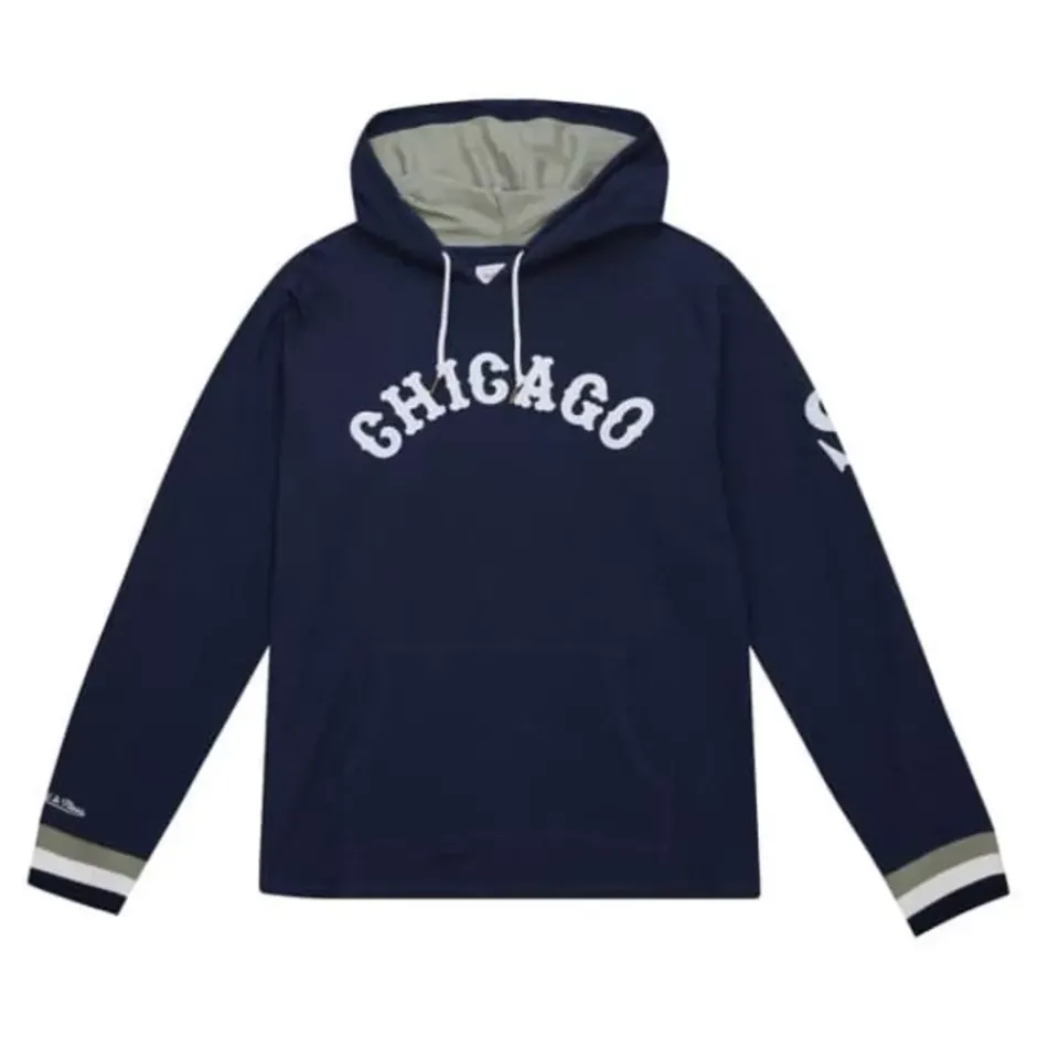 Men Mitchell & Ness T-Shirts & Tops-Legendary Slub Long Sleeve Hoodie Chicago White Sox