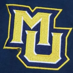 Men Mitchell & Ness T-Shirts & Tops-Legendary Slub Long Sleeve Hoodie Marquette University