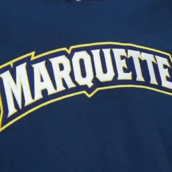 Men Mitchell & Ness T-Shirts & Tops-Legendary Slub Long Sleeve Hoodie Marquette University