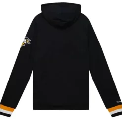 Men Mitchell & Ness Hoodies & Sweatshirts-Legendary Slub Long Sleeve Hoodie Pittsburgh Penguins