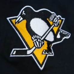 Men Mitchell & Ness Hoodies & Sweatshirts-Legendary Slub Long Sleeve Hoodie Pittsburgh Penguins