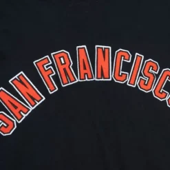 Men Mitchell & Ness T-Shirts & Tops-Legendary Slub Long Sleeve Hoodie San Francisco Giants