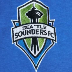 Men Mitchell & Ness T-Shirts & Tops-Legendary Slub Long Sleeve Hoodie Seattle Sounders Fc