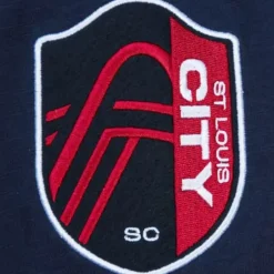 Men Mitchell & Ness T-Shirts & Tops-Legendary Slub Long Sleeve Hoodie St. Louis City Sc