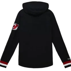 Men Mitchell & Ness Hoodies & Sweatshirts-Legendary Slub Long Sleeve Hoodie New Jersey Devils