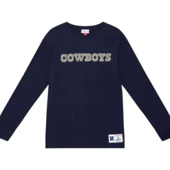 Men Mitchell & Ness T-Shirts & Tops-Legendary Slub Longsleeve Dallas Cowboys