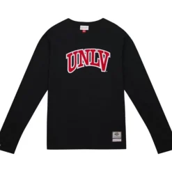 Men Mitchell & Ness T-Shirts & Tops-Legendary Slub Longsleeve Unlv