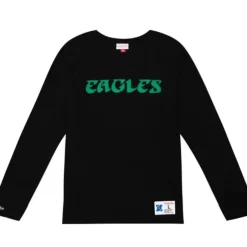 Men Mitchell & Ness T-Shirts & Tops-Legendary Slub Longsleeve Philadelphia Eagles