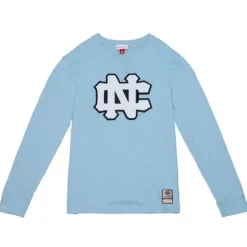Men Mitchell & Ness T-Shirts & Tops-Legendary Slub Longsleeve University Of North Carolina