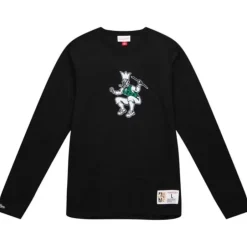 Men Mitchell & Ness T-Shirts & Tops-Legendary Slub Longsleeve Boston Celtics