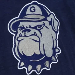 Men Mitchell & Ness T-Shirts & Tops-Legendary Slub Longsleeve Georgetown University