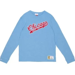 Men Mitchell & Ness T-Shirts & Tops-Legendary Slub Longsleeve Chicago White Sox