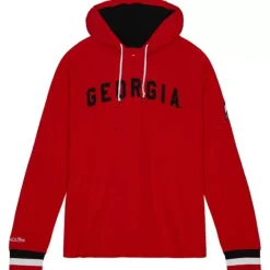 Men Mitchell & Ness Hoodies & Sweatshirts-Legendary Slub Ls Hoodie University Of Georgia