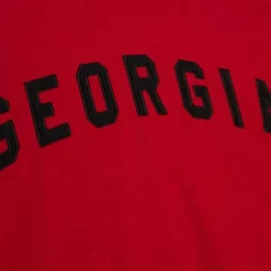 Men Mitchell & Ness Hoodies & Sweatshirts-Legendary Slub Ls Hoodie University Of Georgia