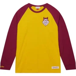 Men Mitchell & Ness T-Shirts & Tops-Legendary Slub Ls Tee Arizona State University