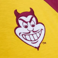 Men Mitchell & Ness T-Shirts & Tops-Legendary Slub Ls Tee Arizona State University