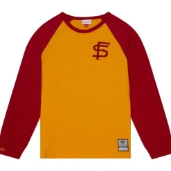 Men Mitchell & Ness T-Shirts & Tops-Legendary Slub Ls Tee Florida State University