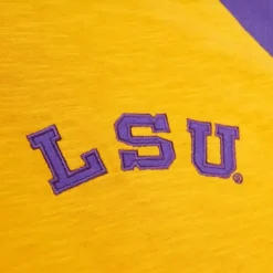 Men Mitchell & Ness T-Shirts & Tops-Legendary Slub Ls Tee Louisiana State University