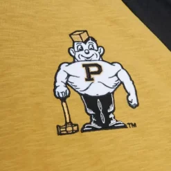 Men Mitchell & Ness T-Shirts & Tops-Legendary Slub Ls Tee Purdue University
