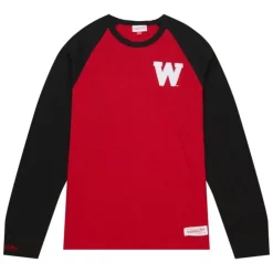 Men Mitchell & Ness T-Shirts & Tops-Legendary Slub Ls Tee University Of Wisconsin - Madison