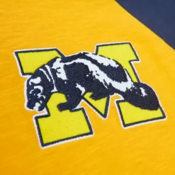 Men Mitchell & Ness T-Shirts & Tops-Legendary Slub Ls Tee University Of Michigan