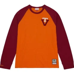 Men Mitchell & Ness T-Shirts & Tops-Legendary Slub Ls Tee Virginia Tech