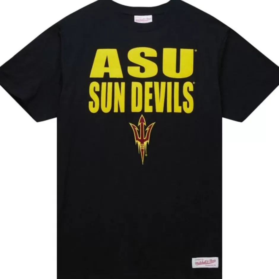 Men Mitchell & Ness T-Shirts & Tops-Legendary Slub S/S Tee Arizona State University