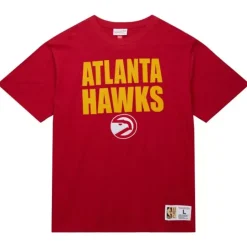 Men Mitchell & Ness T-Shirts & Tops-Legendary Slub S/S Tee Atlanta Hawks