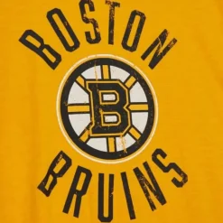 Men Mitchell & Ness T-Shirts & Tops-Legendary Slub S/S Tee Boston Bruins