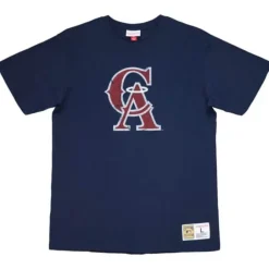 Men Mitchell & Ness T-Shirts & Tops-Legendary Slub S/S Tee California Angels