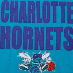 Men Mitchell & Ness T-Shirts & Tops-Legendary Slub S/S Tee Charlotte Hornets