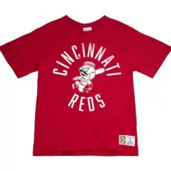 Men Mitchell & Ness T-Shirts & Tops-Legendary Slub S/S Tee Cincinnati Reds