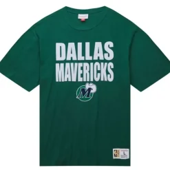 Men Mitchell & Ness T-Shirts & Tops-Legendary Slub S/S Tee Dallas Mavericks