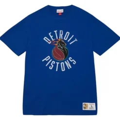 Men Mitchell & Ness T-Shirts & Tops-Legendary Slub S/S Tee Detroit Pistons