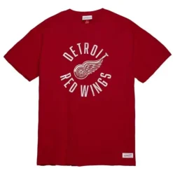 Men Mitchell & Ness T-Shirts & Tops-Legendary Slub S/S Tee Detroit Red Wings