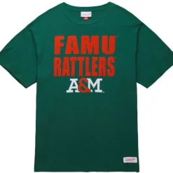 Men Mitchell & Ness T-Shirts & Tops-Legendary Slub S/S Tee Florida A&M University
