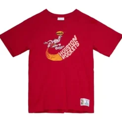 Men Mitchell & Ness T-Shirts & Tops-Legendary Slub S/S Tee Houston Rockets