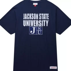 Men Mitchell & Ness T-Shirts & Tops-Legendary Slub S/S Tee Jackson State University