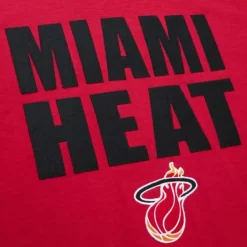 Men Mitchell & Ness T-Shirts & Tops-Legendary Slub S/S Tee Miami Heat