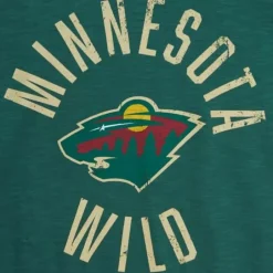 Men Mitchell & Ness T-Shirts & Tops-Legendary Slub S/S Tee Minnesota Wild